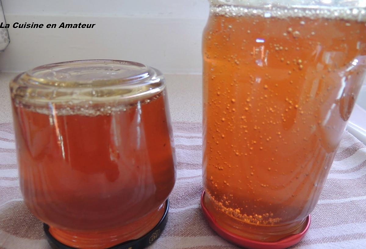 recette Gelée de thé à la pêche