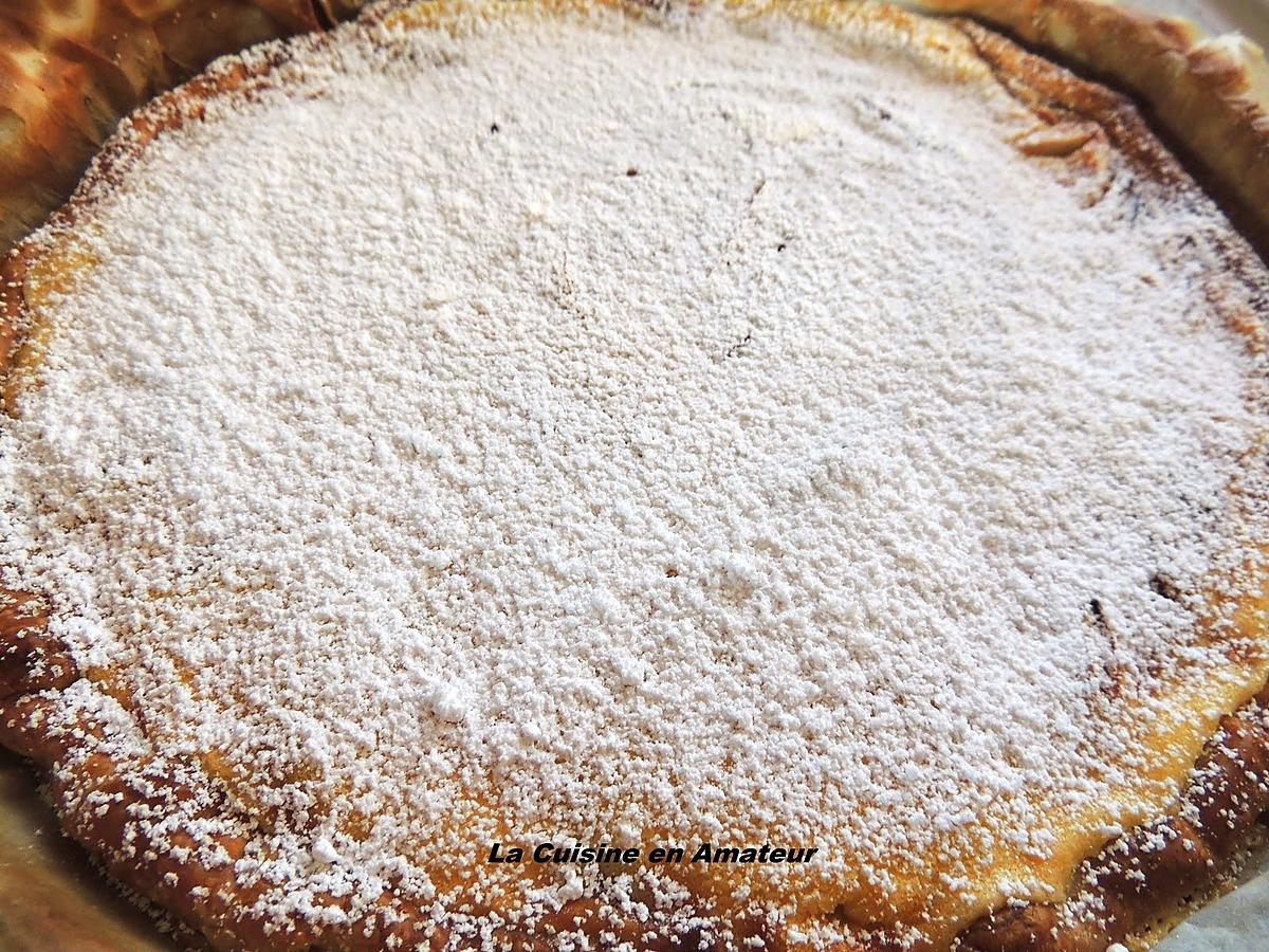 recette Tarte à la crème renversée aux pommes