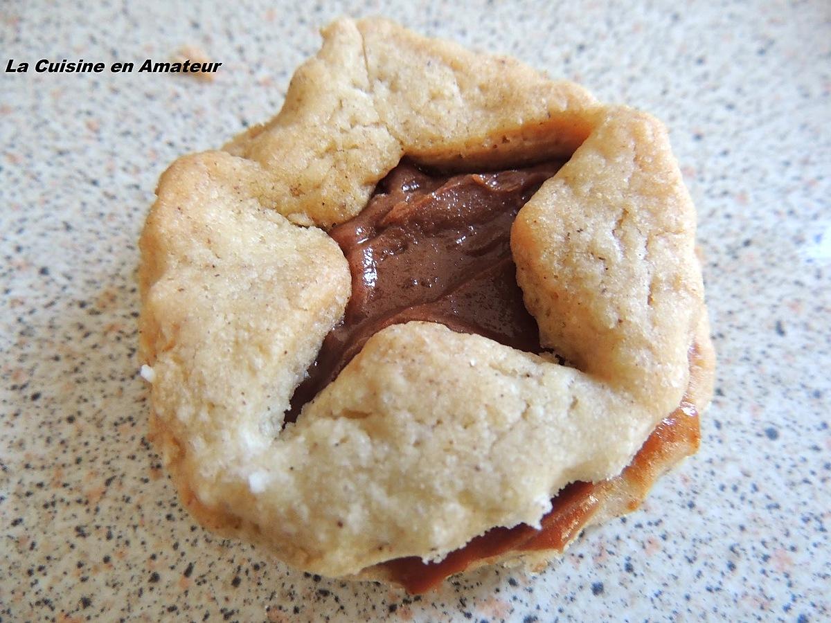 recette Sablé chocolat et sablé confiture géranium et framboises