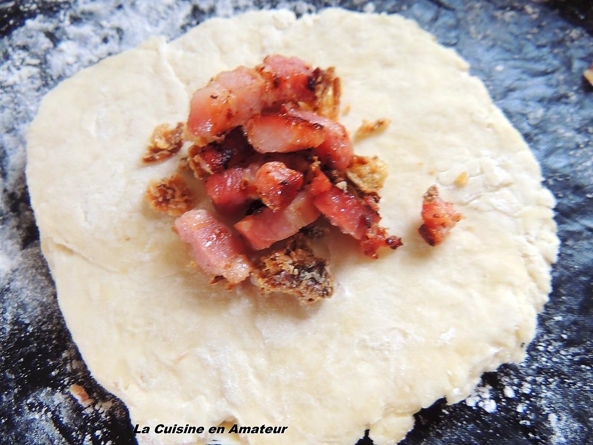 recette Petits pains au chorizo et oignons frits