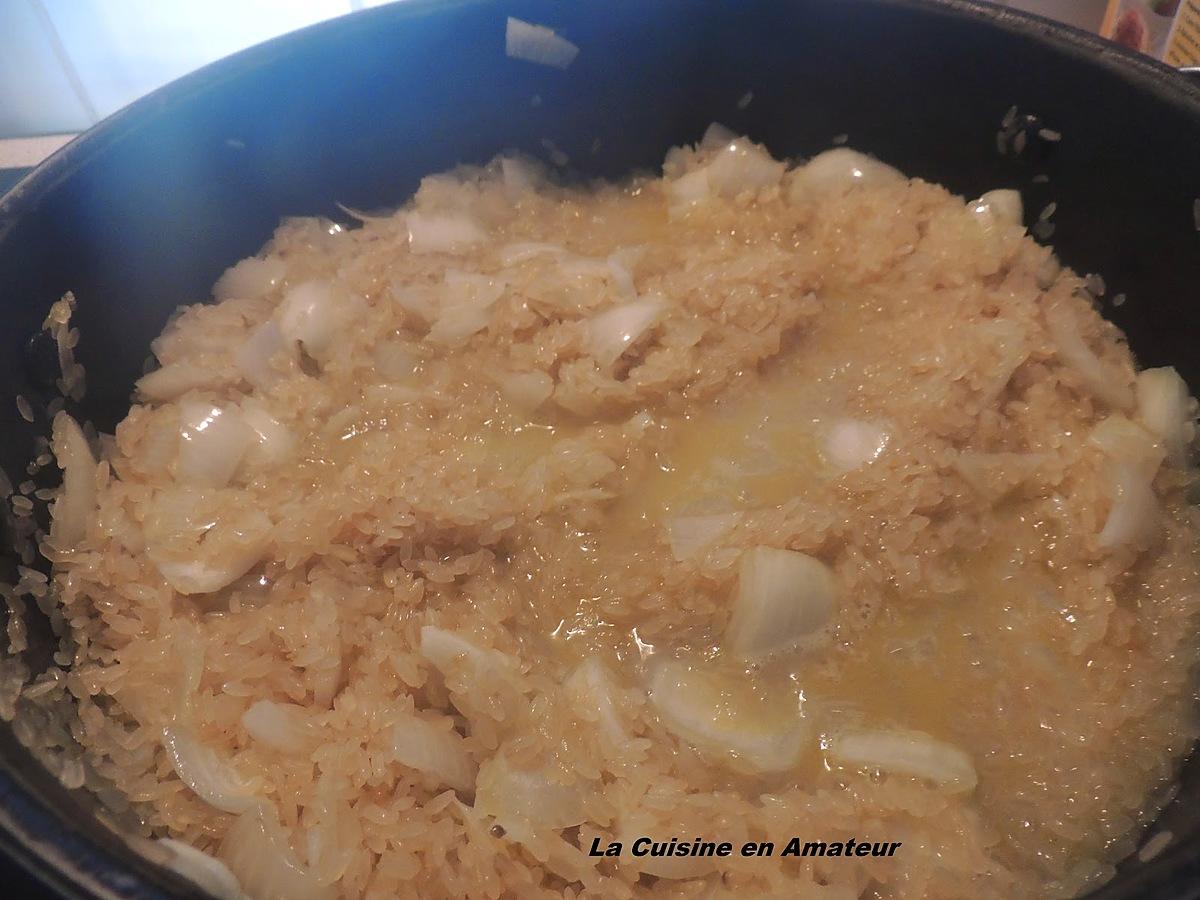 recette Risotto au chorizo et lard