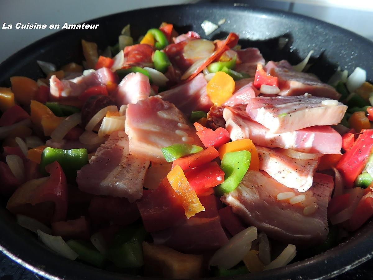 recette Risotto au chorizo et lard