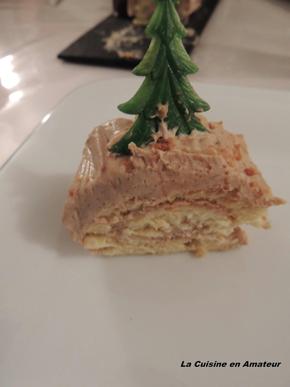 recette Bûche mascarpone et pâte à tartiner aux spéculoos