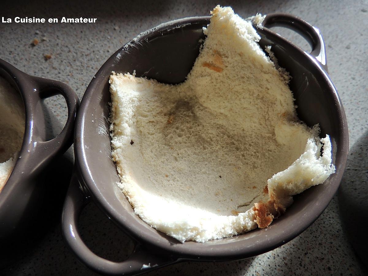 recette Oeuf cocotte sur pain de mie