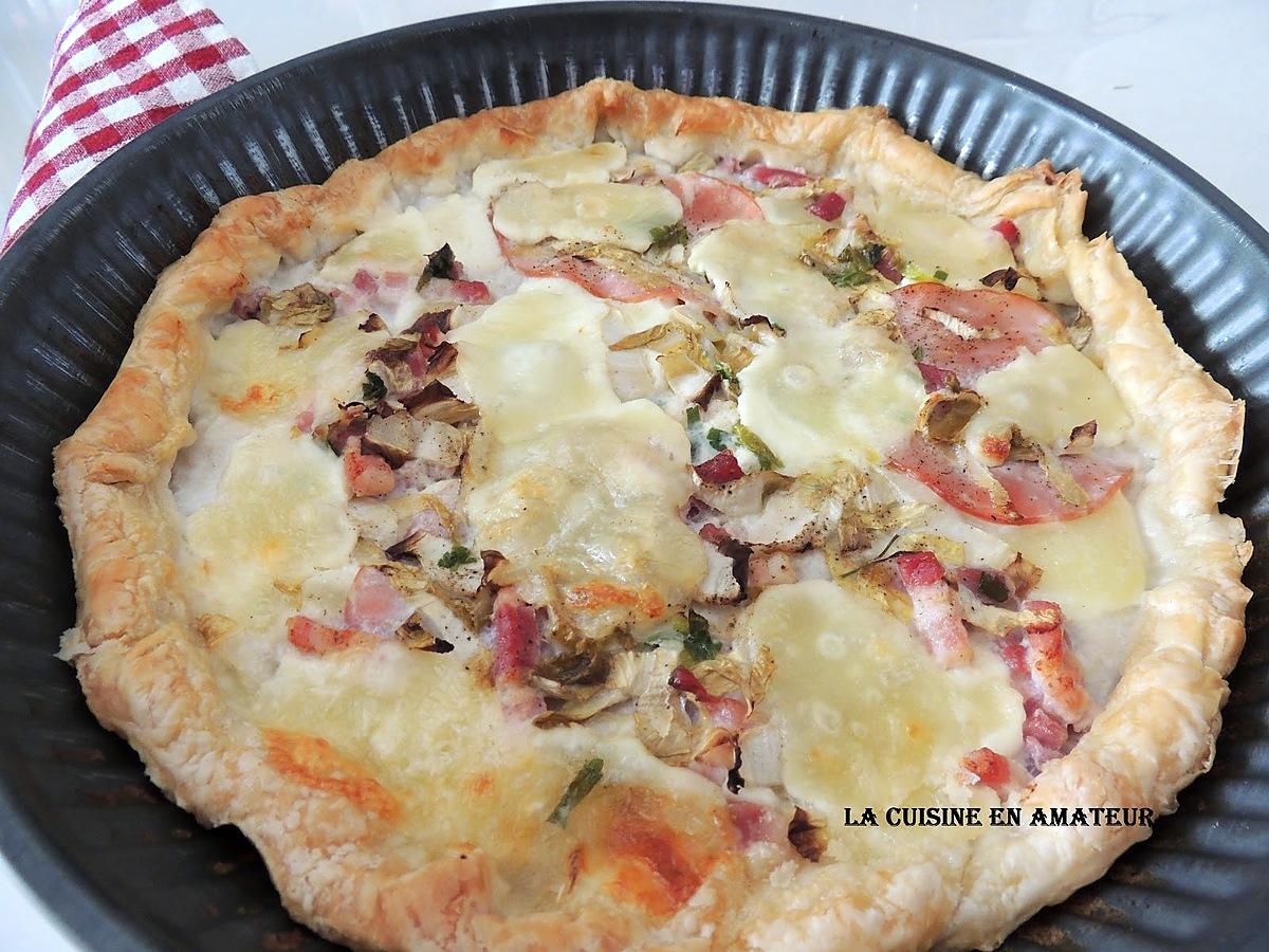 recette Tarte endive et mozzarella