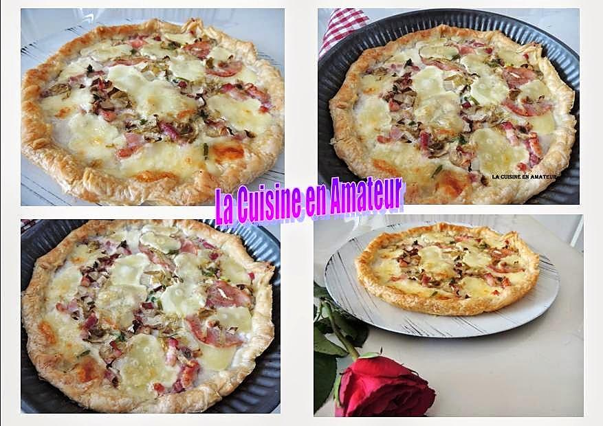 recette Tarte endive et mozzarella