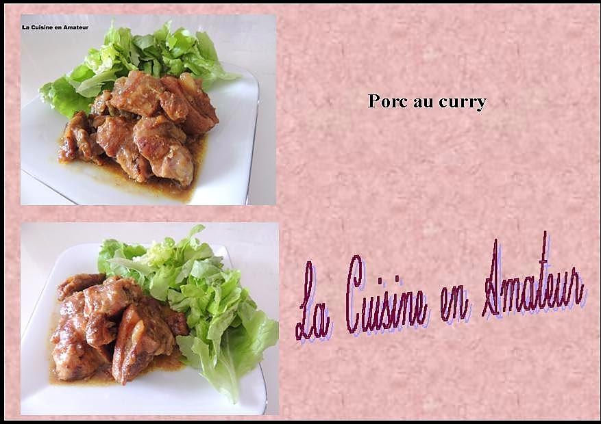 recette Porc au curry