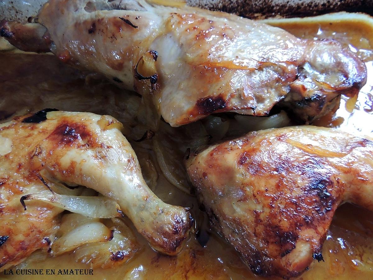 recette Cuisse de dinde et poulet aux oignons