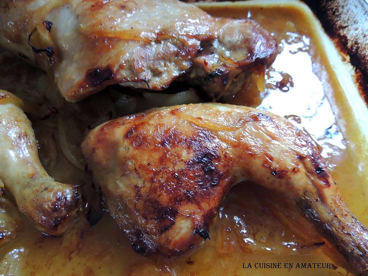 recette Cuisse de dinde et poulet aux oignons