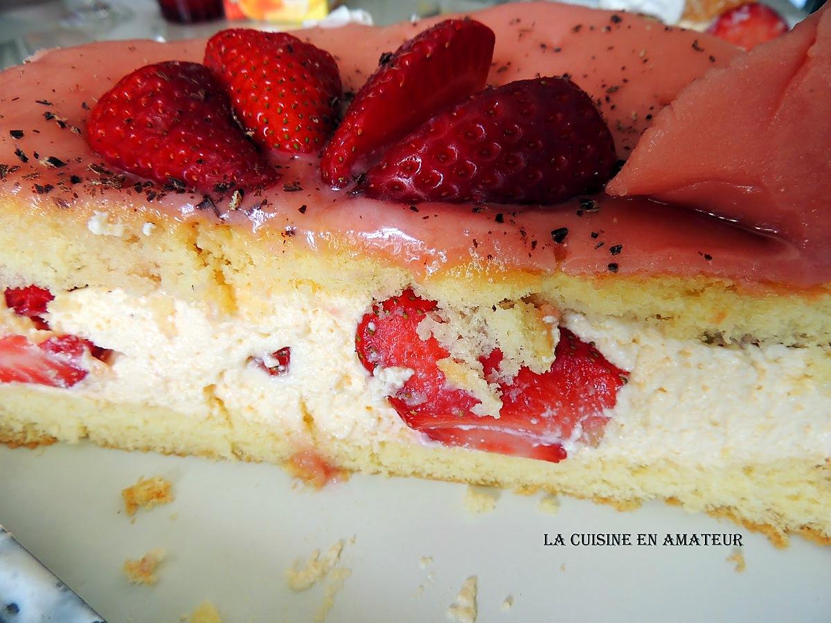 recette Fraisier pour les 15 ans de mon dernier