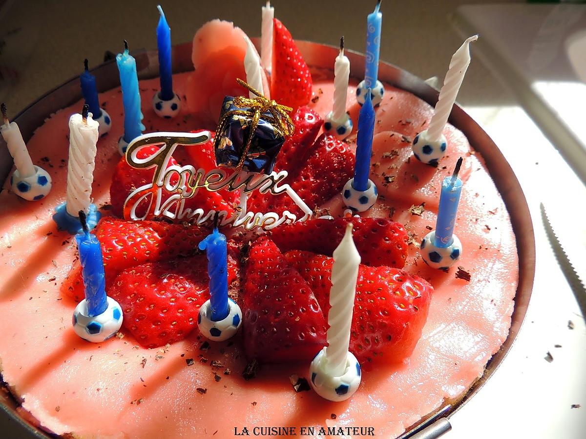 recette Fraisier pour les 15 ans de mon dernier