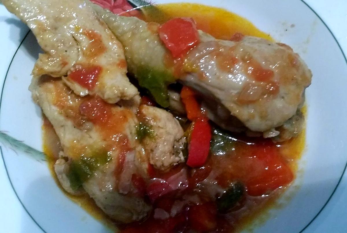 recette Poulet basquaise