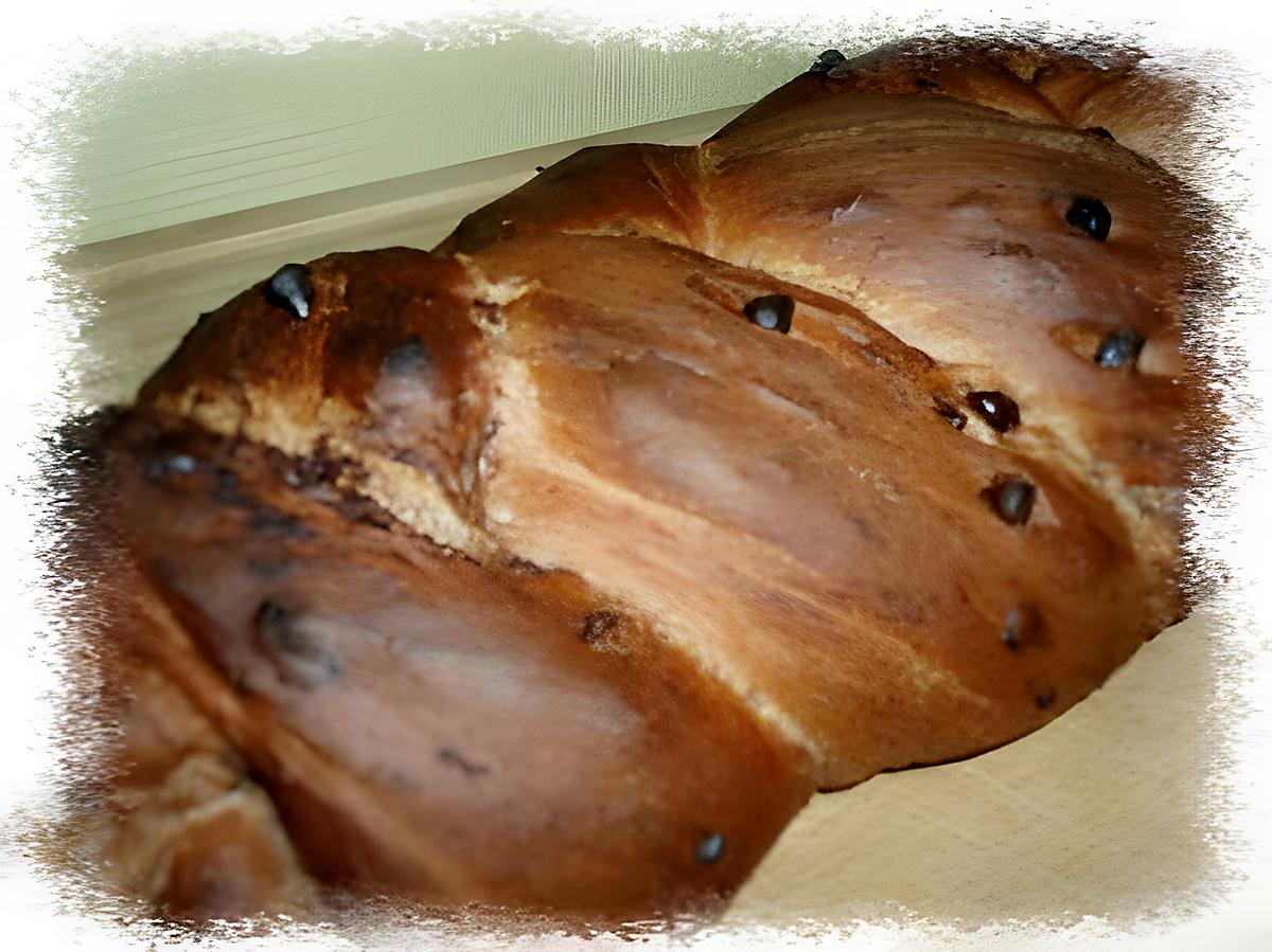 recette Brioche tressée tout chocolat