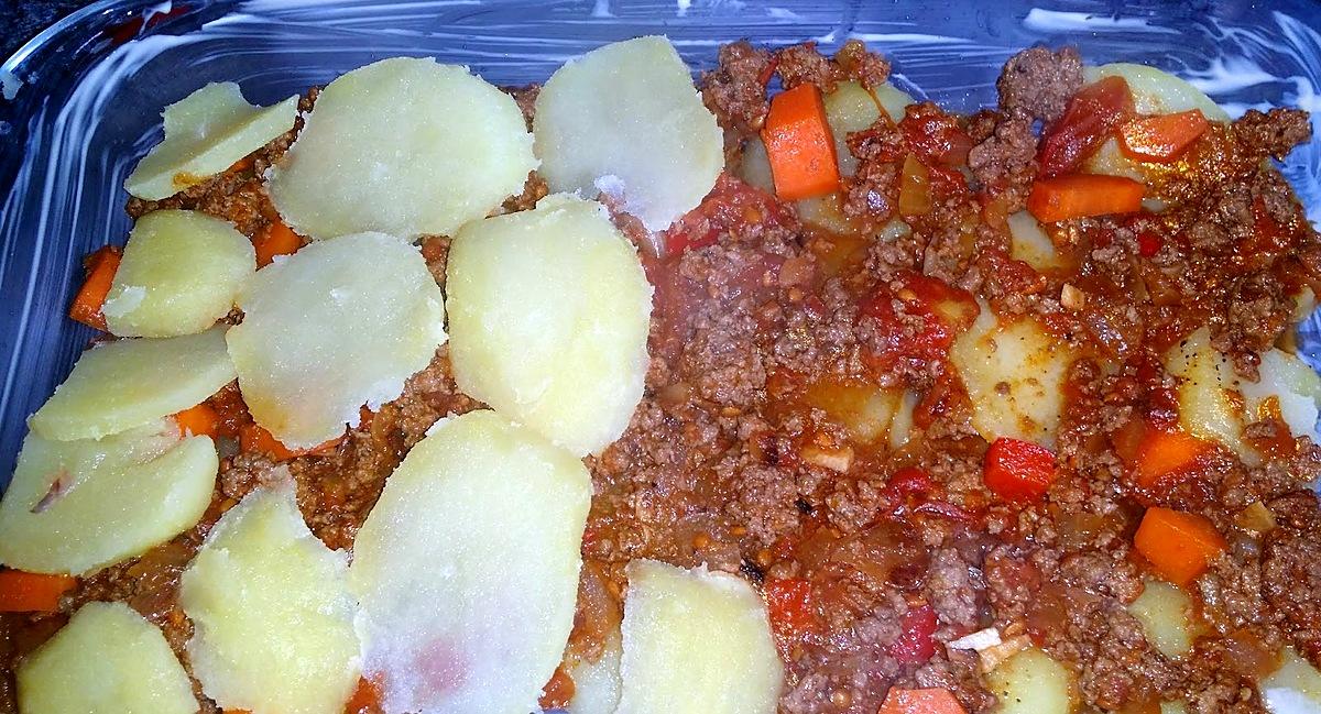 recette Gratin de pommes de terre à la bolognaise