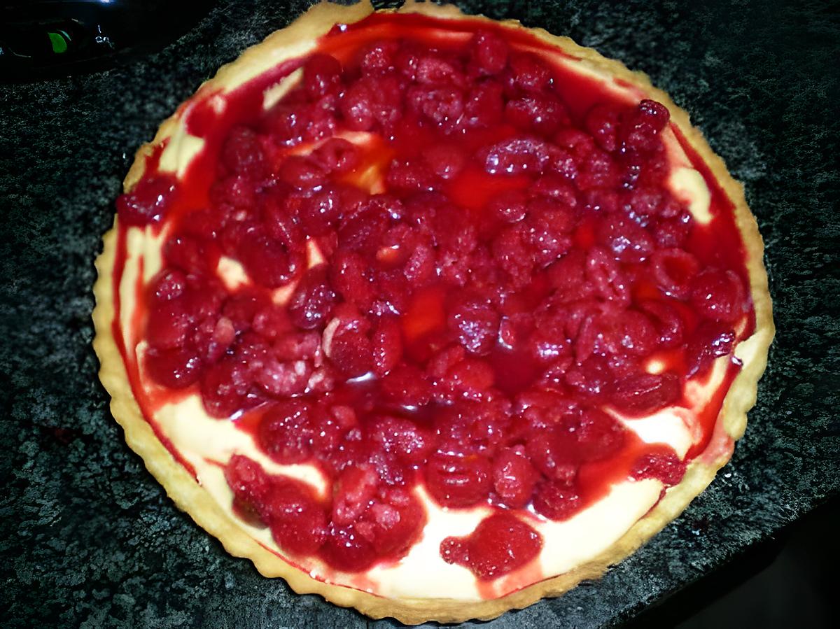 recette Tarte aux limes et framboises