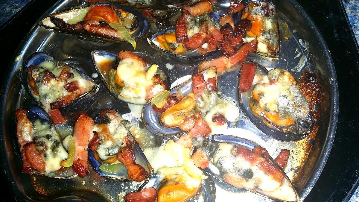 recette Moules farcies et gratinées