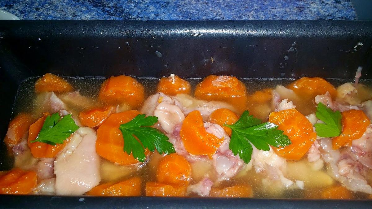 recette Viande en gelée ou Aspic de porc et poulet