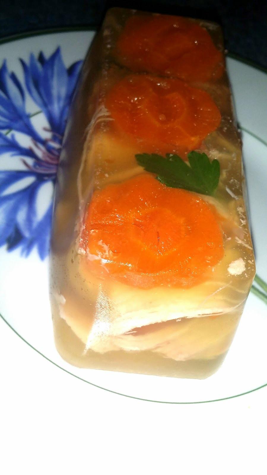 recette Viande en gelée ou Aspic de porc et poulet