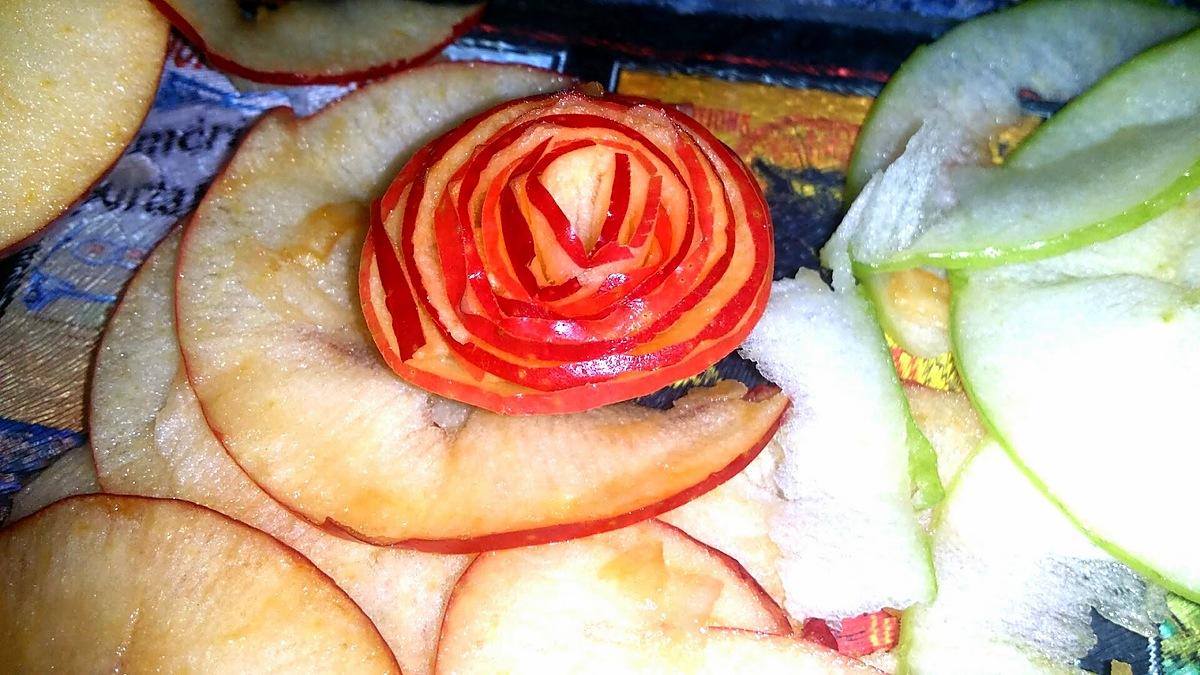 recette Tarte aux pommes bouquet de roses