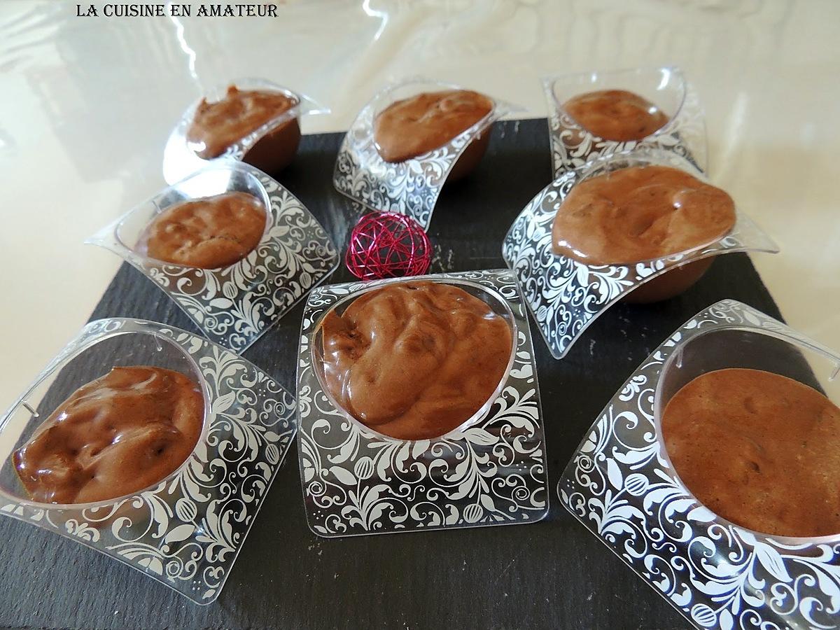 recette Verrine en chocolat et mousse chocolat