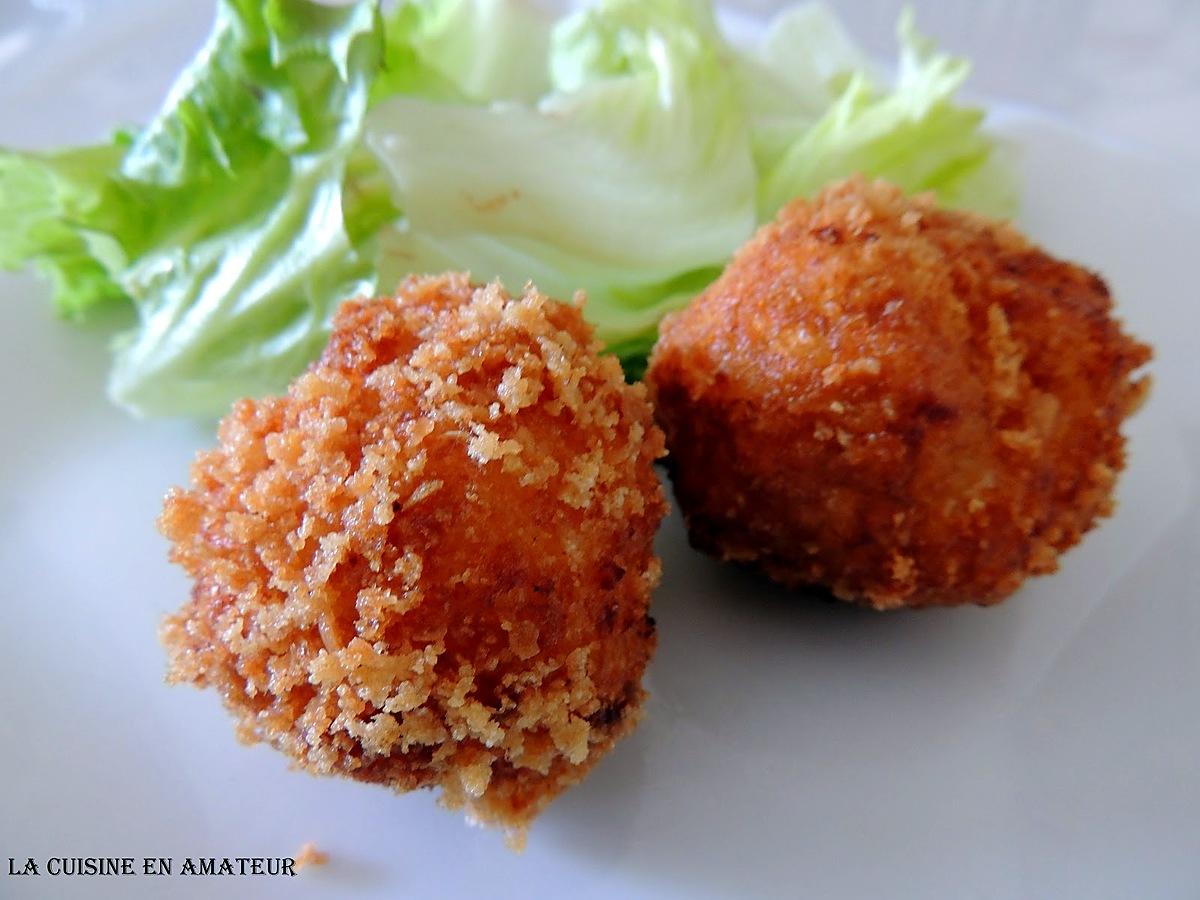 recette Cromesquis de pommes de terre, mozzarella et chapelure maison