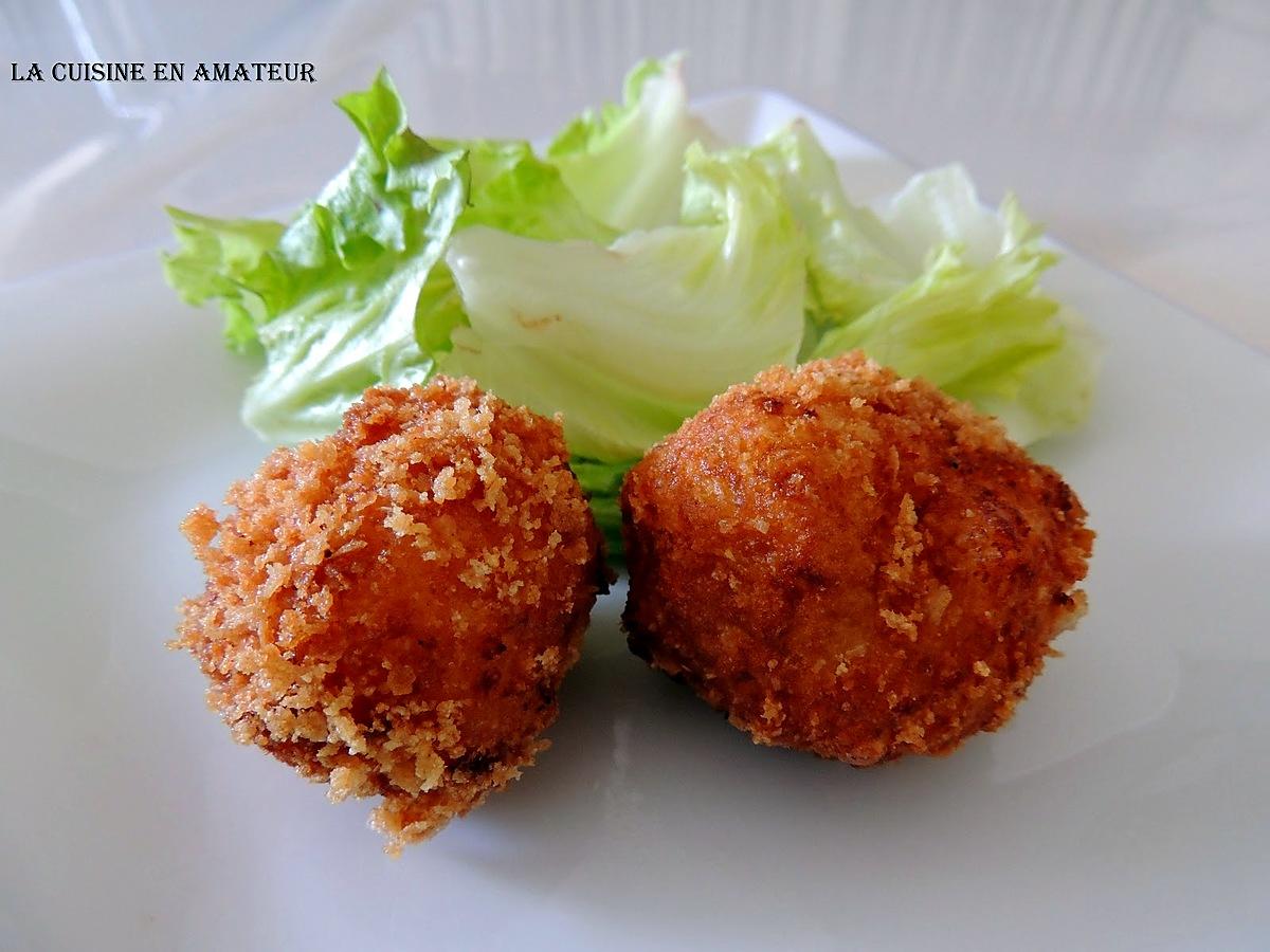 recette Cromesquis de pommes de terre, mozzarella et chapelure maison