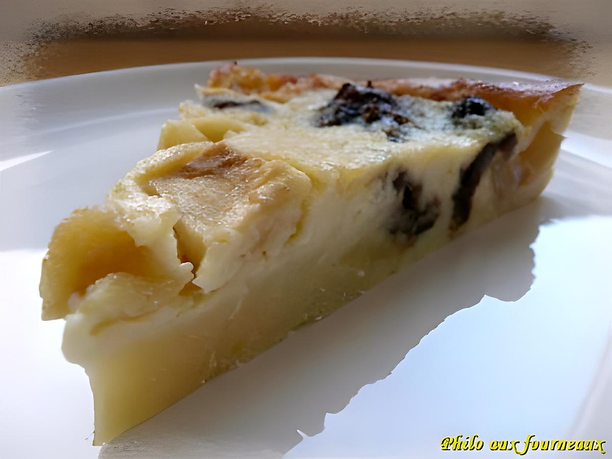 recette Clafoutis pomme, poires & pruneaux