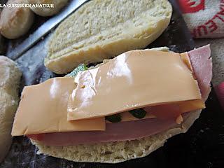recette Sandwich panini fromage, légumes ...