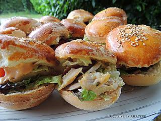 recette Mini burger poulet