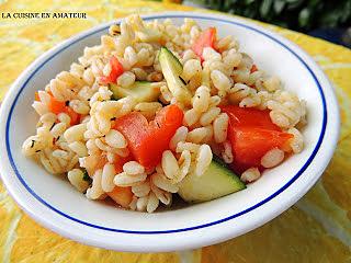 recette Papillotes de blé aux tomates et courgette