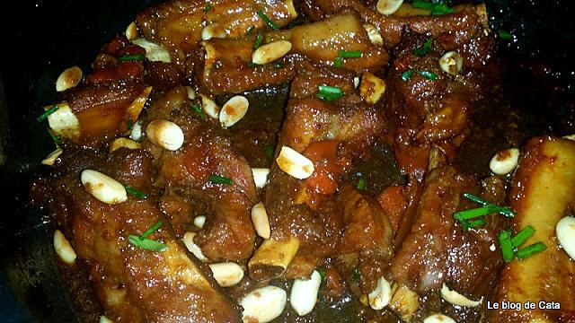 recette "Ribs" travers de Porc au Caramel