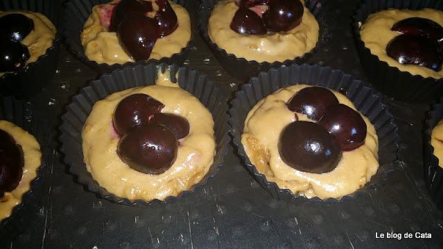 recette Muffins chocolat - cerises