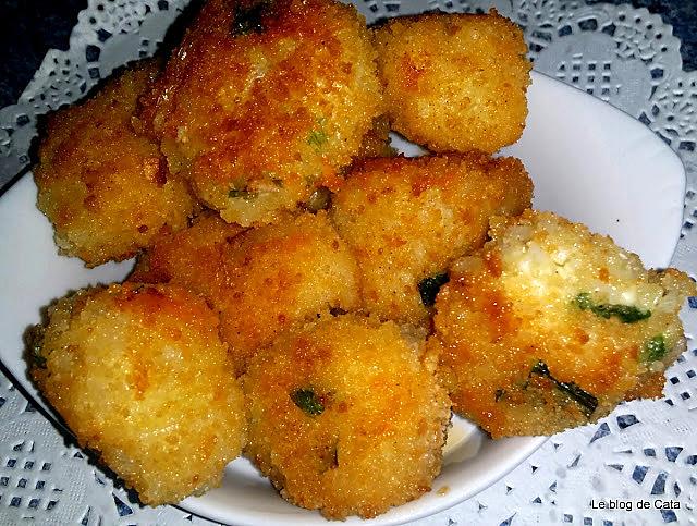 recette Croquettes de riz aux fromages