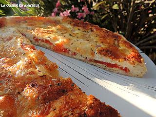 recette Tarte tomate mozzarella bacon...