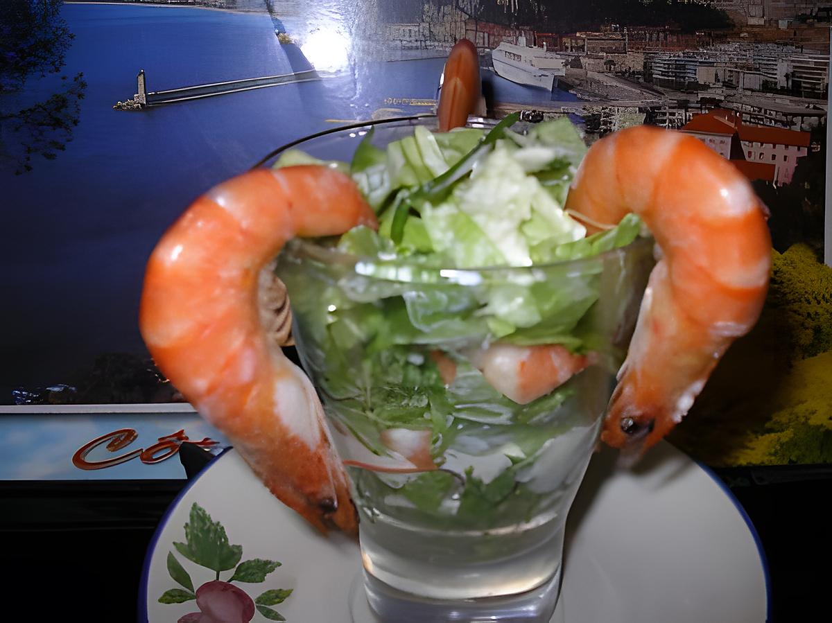 recette COCKTAIL DE CREVETTES