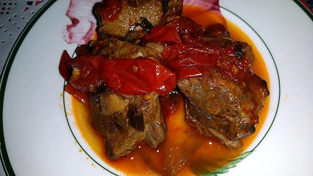 recette Sauté de porc aux tomates cerises et oignons nouveaux