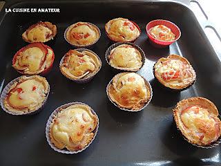 recette Mini quiche sur fond de pain de mie