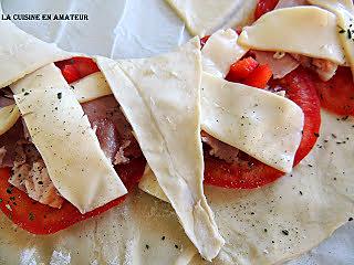 recette Couronne feuilletée façon pizza