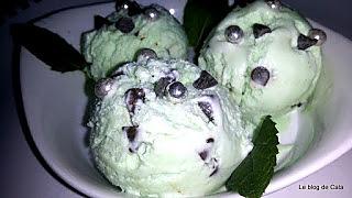 recette Glace à la menthe et chocolat noir