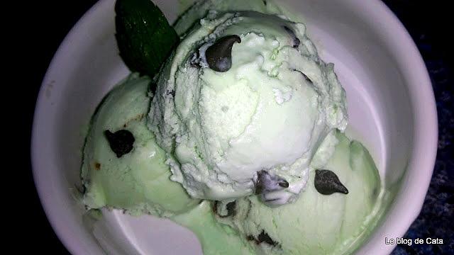 recette Glace à la menthe et chocolat noir