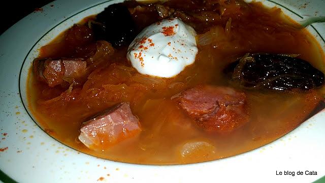 recette Kapustnica: soupe slovaque à la choucroute