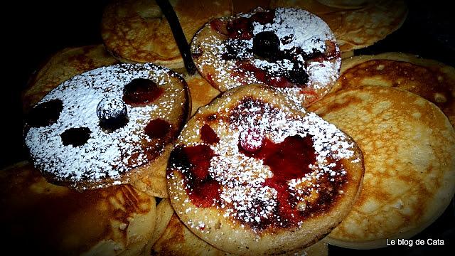 recette Pancakes à la vanille et aux fruits rouges