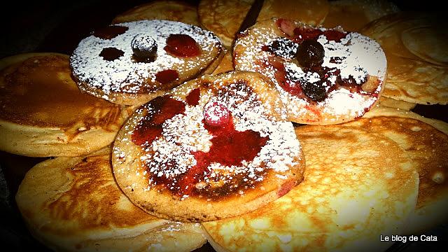 recette Pancakes à la vanille et aux fruits rouges