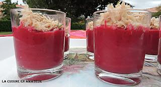 recette Verrine mousse de betteraves au thon