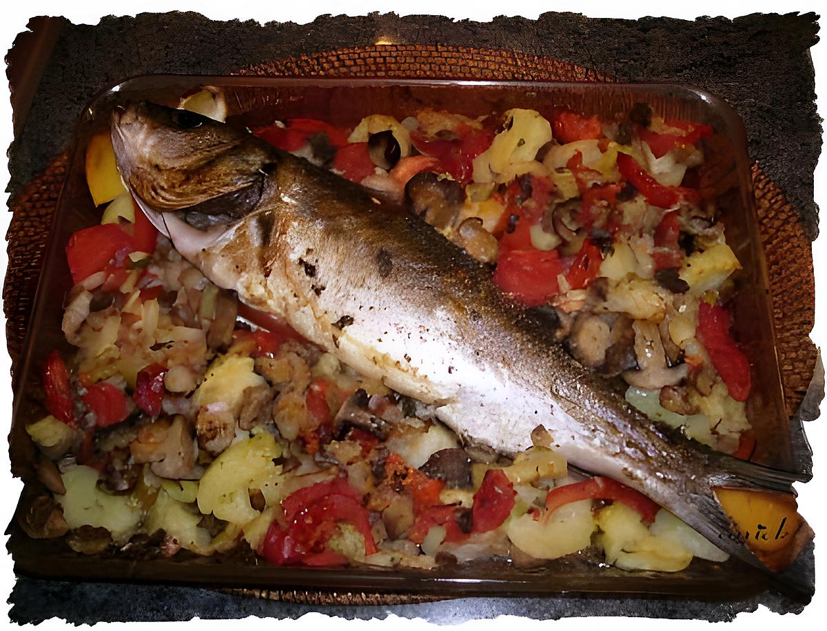 recette loup de mer au four