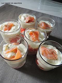 recette Verrine de saumon