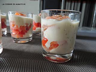 recette Verrine de saumon