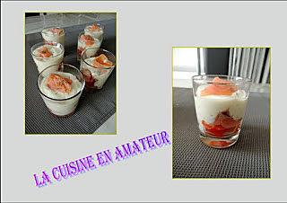 recette Verrine de saumon