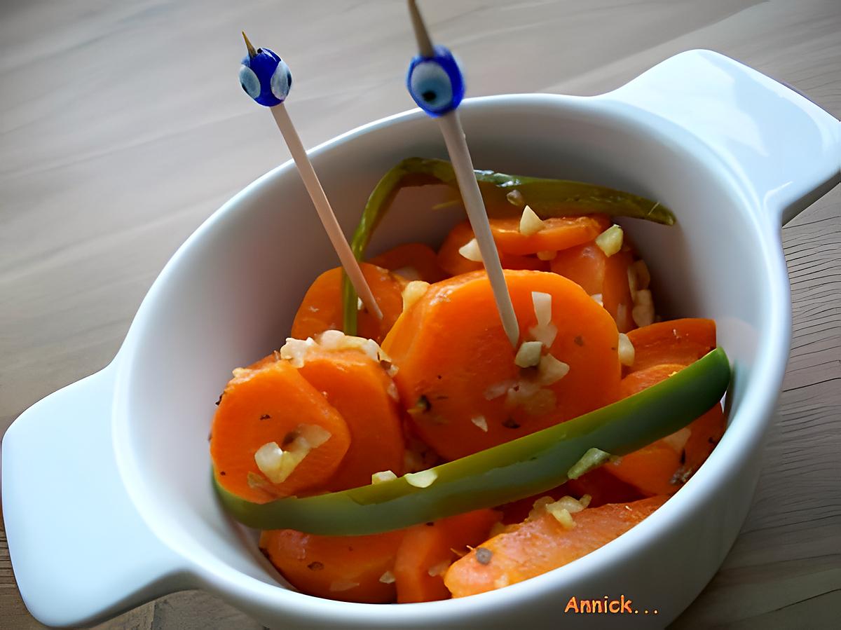 recette carottes marinées pour l'apéro