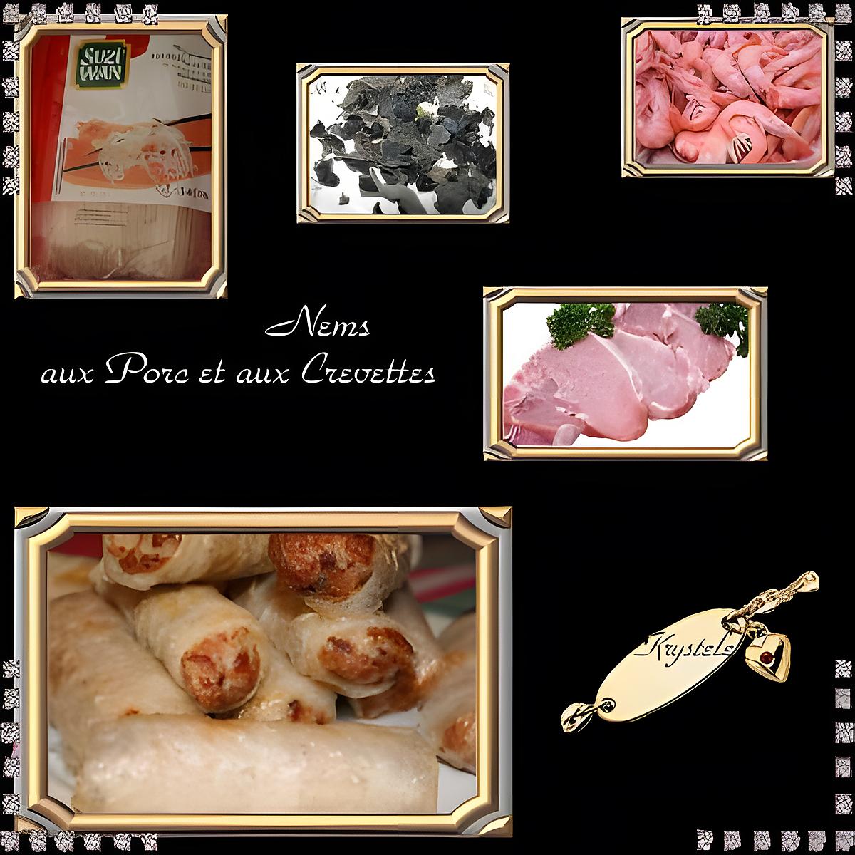 recette nems au porc et crevette